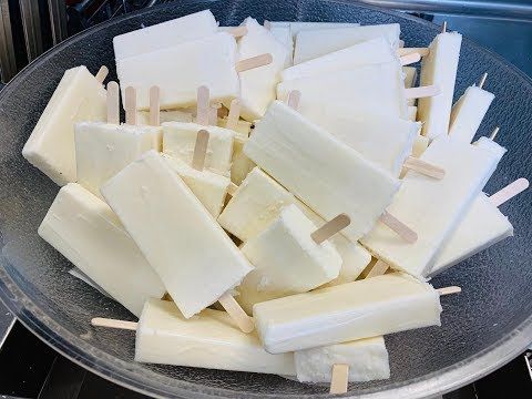Paleta de Coco com Doce de Leite