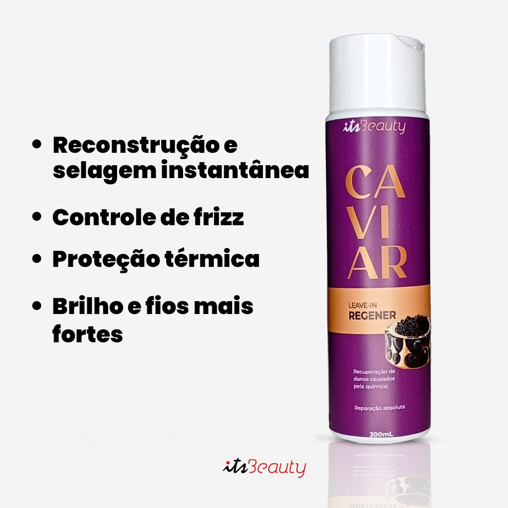 Kit Caviar Regener Reconstrução Profissional - Imagem 3