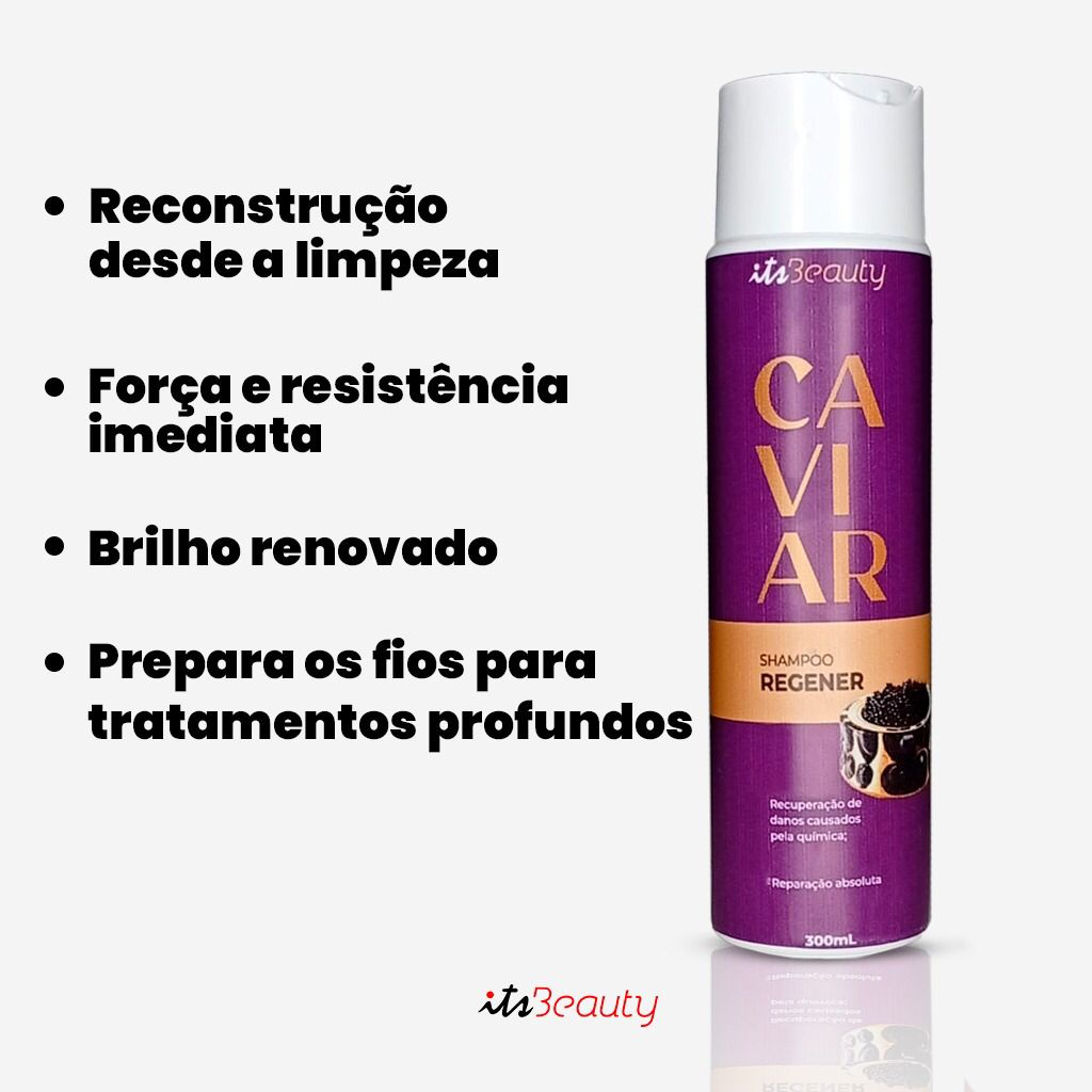 Kit Caviar Regener Reconstrução Profissional - Imagem 4